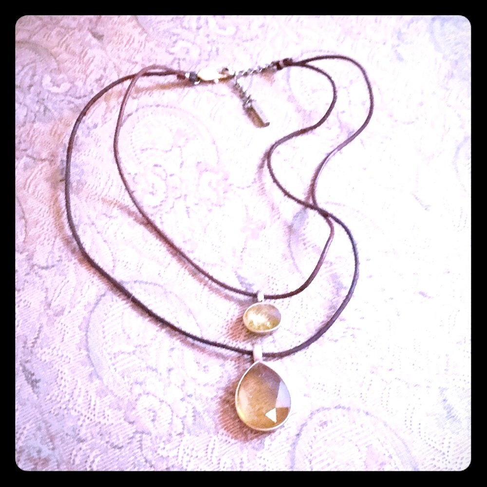 💎Vintage Kenneth Cole Citrine Stone Necklace